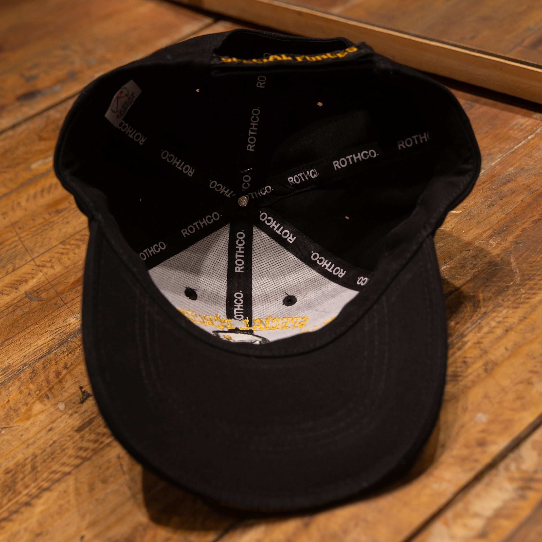 Deluxe Low Profile Special Forces Insignia Cap - BLACK
