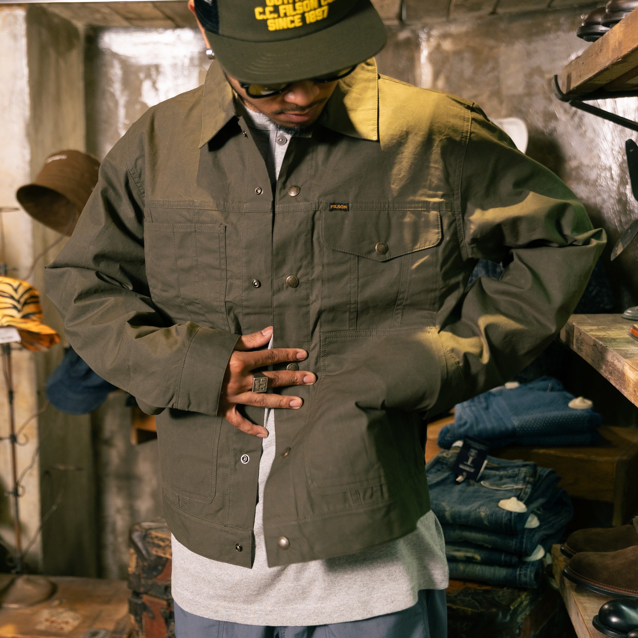 RANGER SHORT CRUISER JACKET - OLIVE