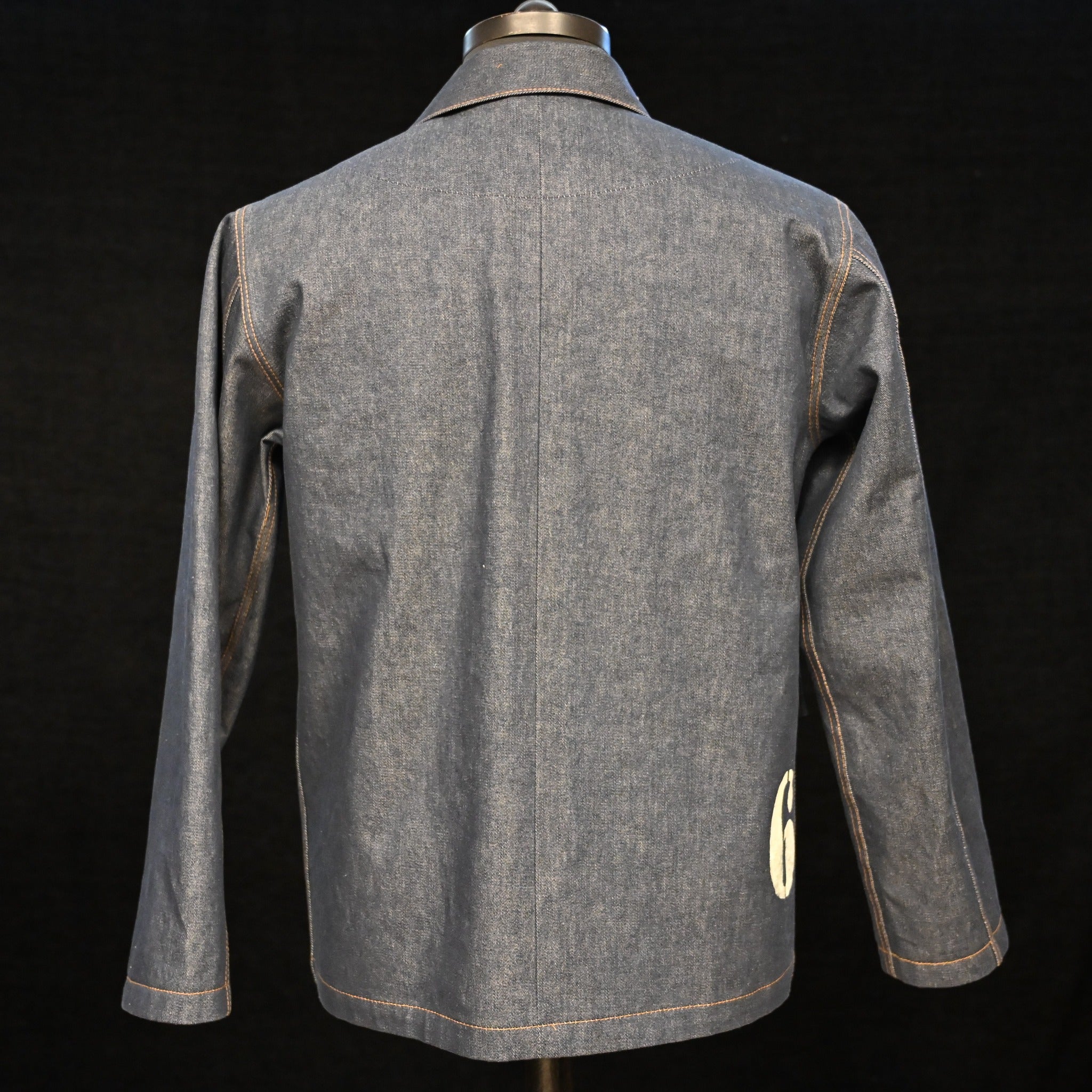 AK/PR/LOT1/CJKT/005 68 Air Rescue Patch Denim Workwear Chore Jacket (Japan Selv) - INDIGO