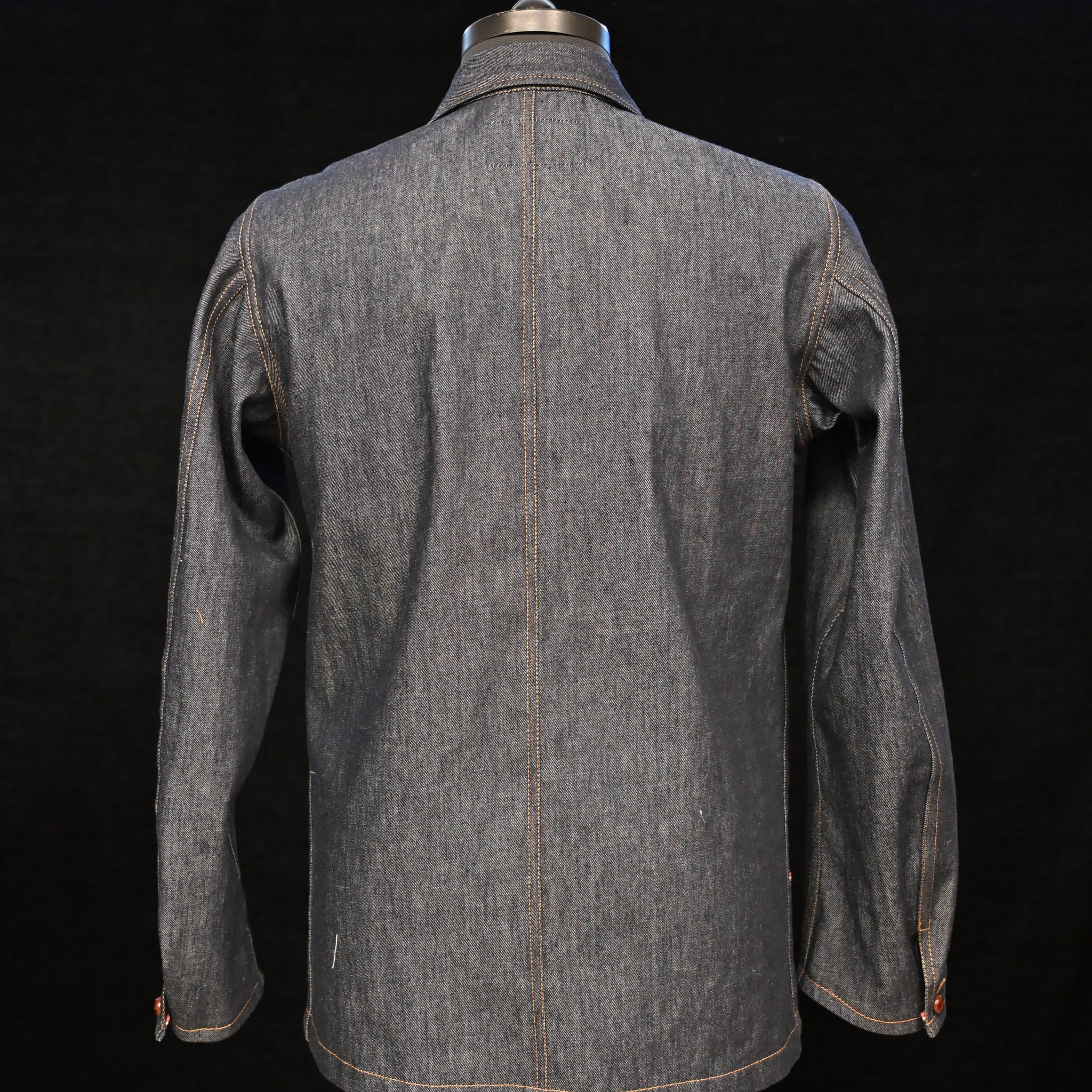 AK/PR/LOT1/CJKT/007 The Saloon - Denim 3-pocket Patch Selvedge Jacket - INDIGO