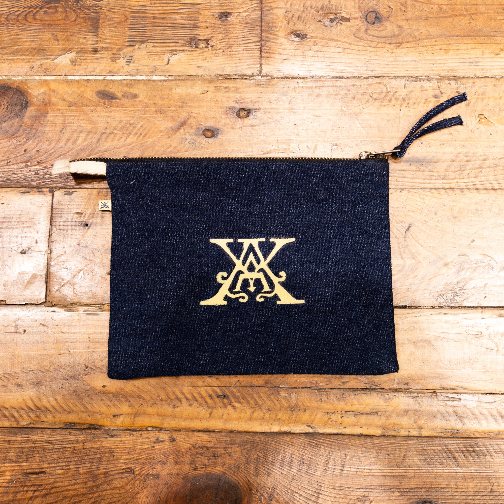 AK/PR/LOT1/ACC/014 Small Denim Mighty 8 Pouch - INDIGO