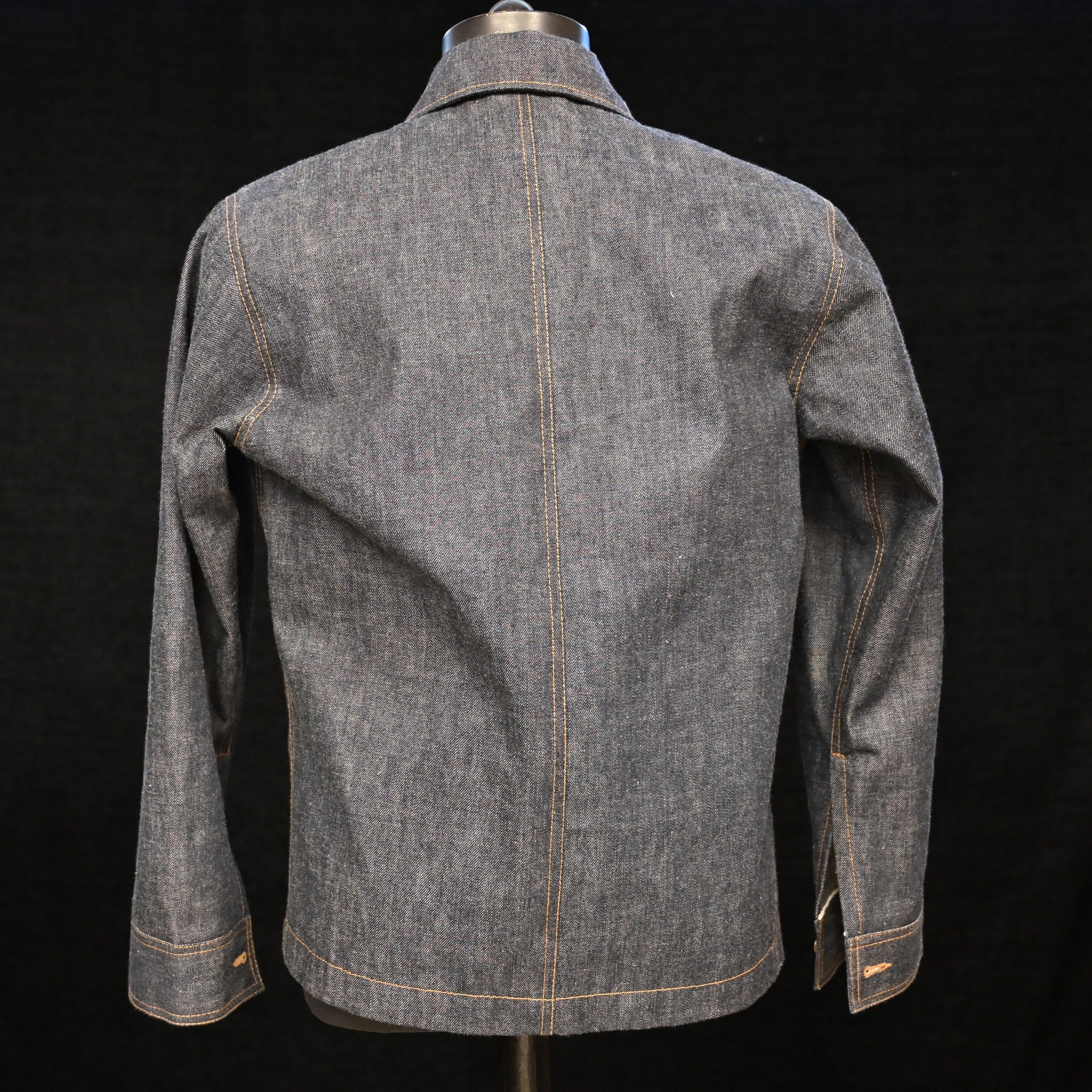 AK/PR/LOT1/CJKT/003 Carpenter Denim Workwear Chore Jacket (Japan Selv) - INDIGO
