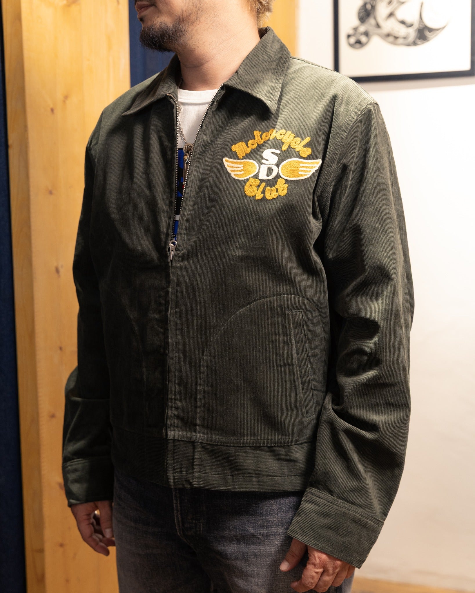 4602 Corduroy jacket - ARMY GREEN