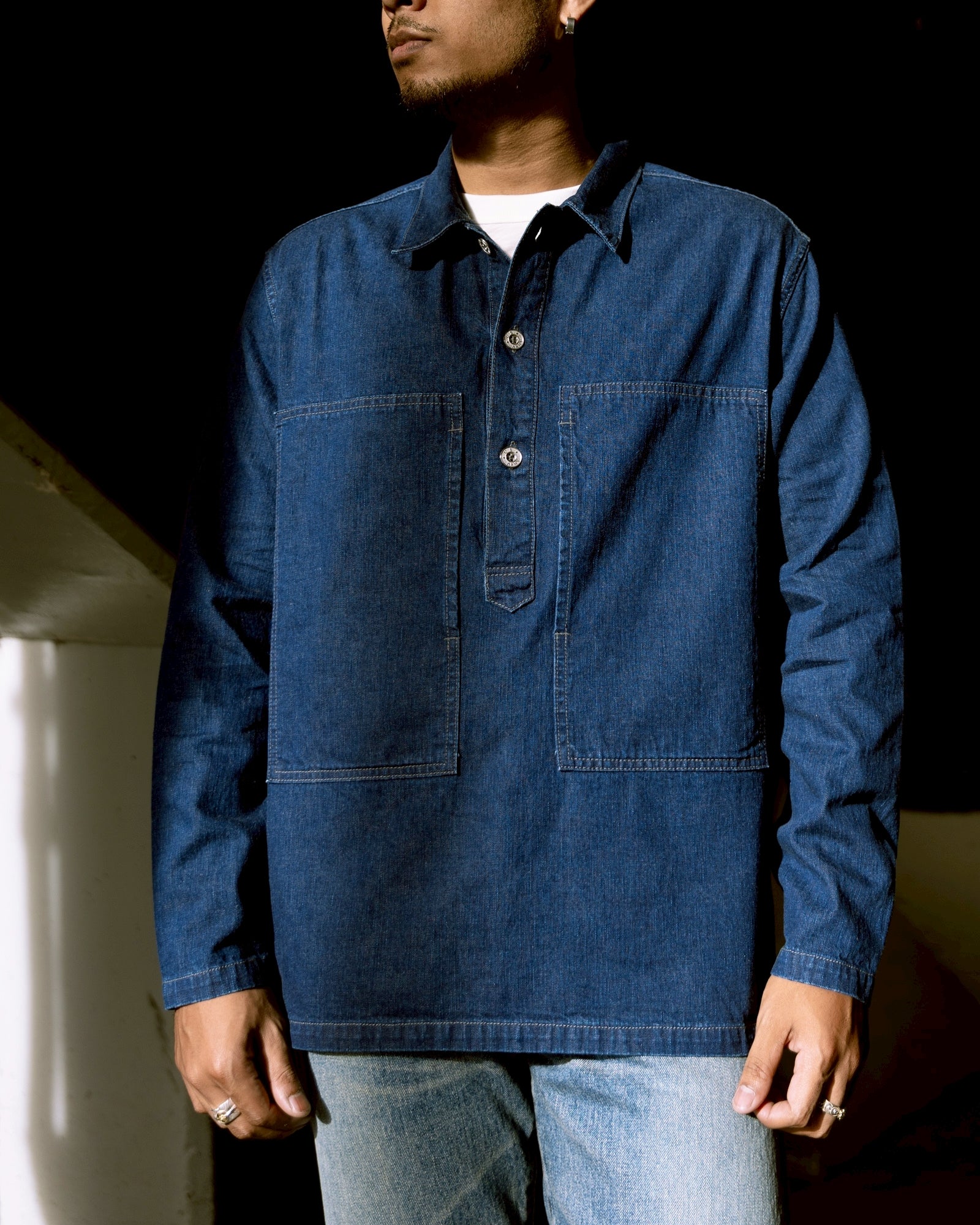 F2442 U.S ARMY DENIM P/O JKT - INDIGO