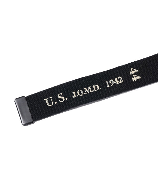 BR02767 WILLIAM GIBSON COLLECTION BLACK BELT WEB WAIST EM M-1937 - BLACK