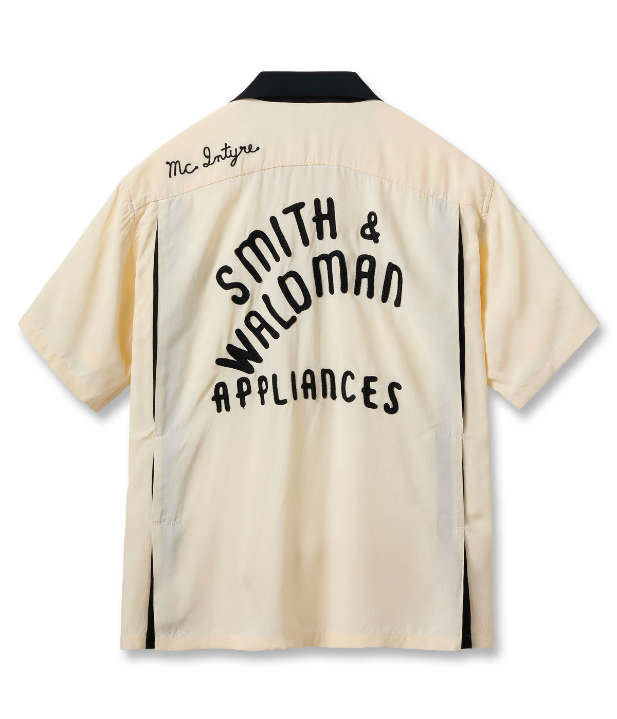 SE39662 RAYON BOWLING SHIRT SMITH & WALDMAN - OFF WHITE