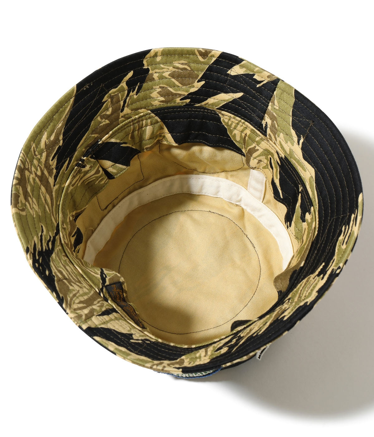 BR02882 GOLD TIGER STRIPE HAT CUSTOM MODEL - BLACK