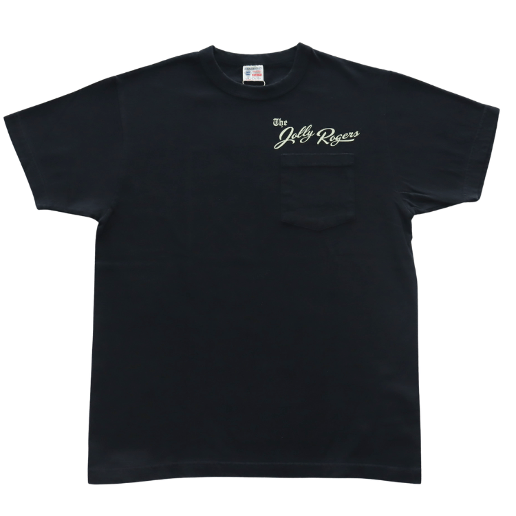 BR79711 S/S POCKET T-SHIRT JOLLY ROGERS - BLACK