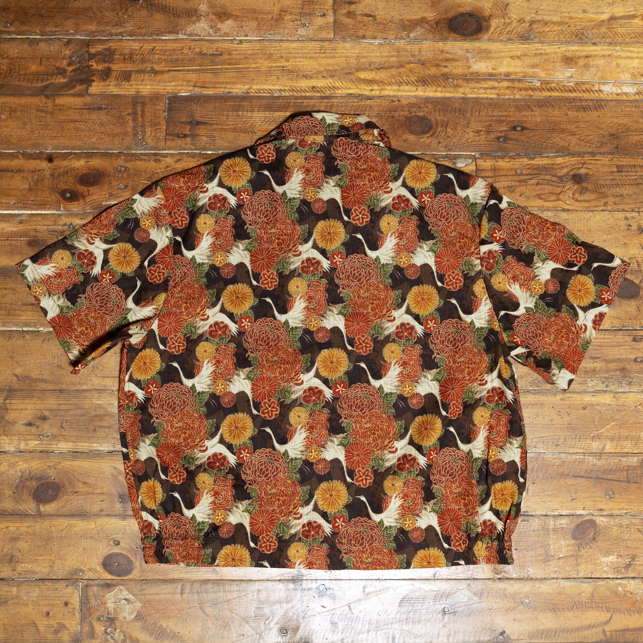 WAISTED ALOHA - MULTI LEAF HOMESPUN