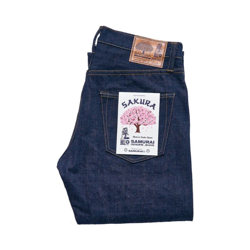 S500AX-SAKURA 18oz AI+ SAKURA SELVEDGE - INDIGO