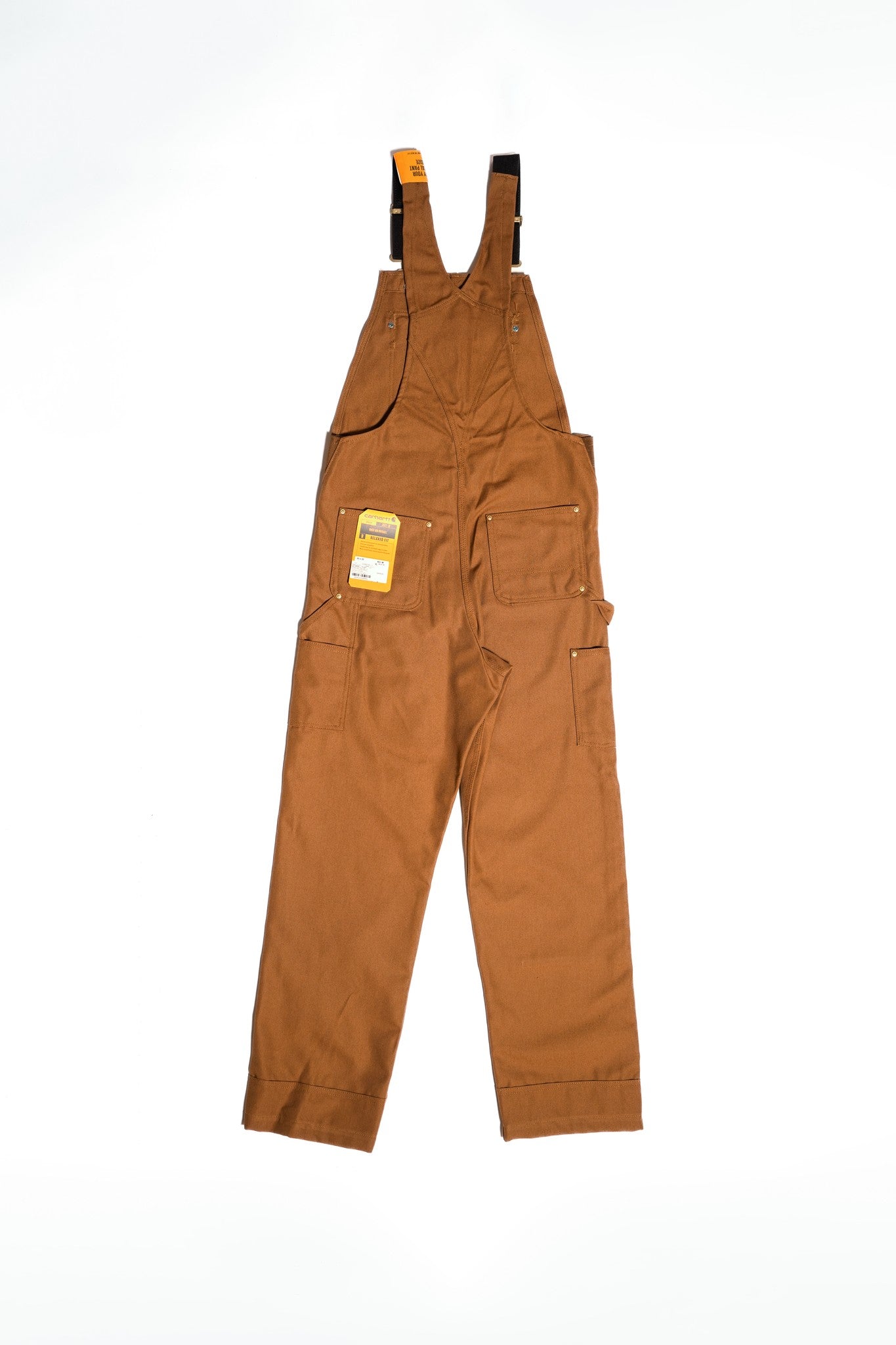 MEN'S BIB OVERALL-RELAXED FIT-DUCK - CARHARTT BROWN