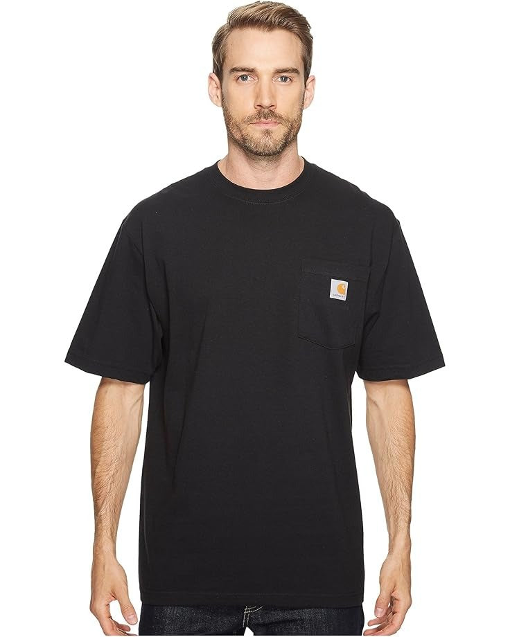 LOOSE FIT HEAVYWEIGHT POCKET TEE S/S - BLACK