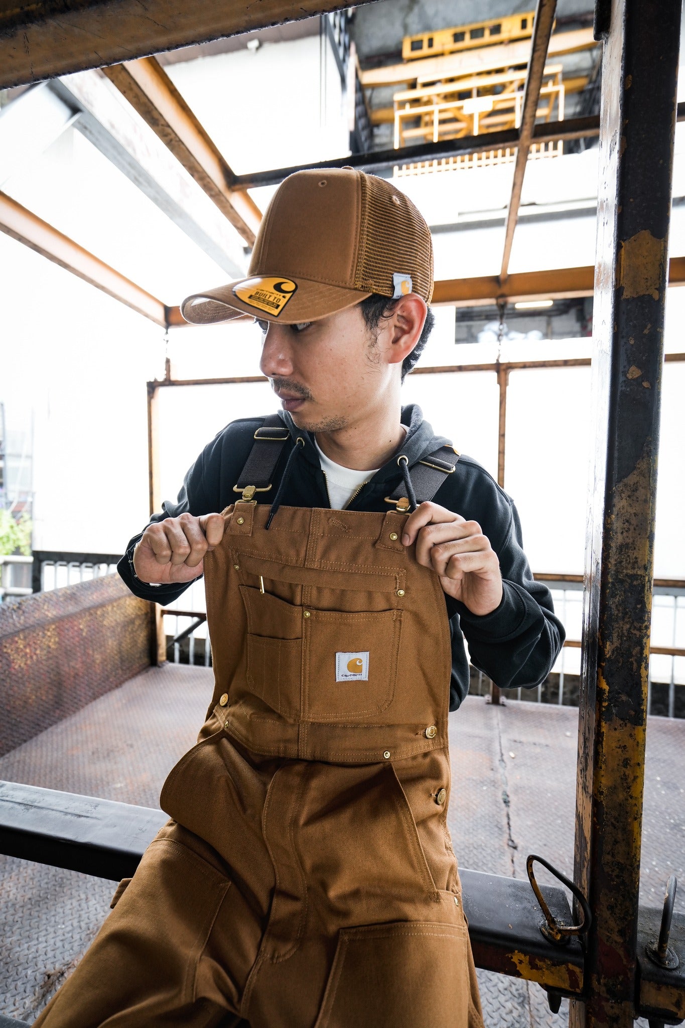 CANVAS MESH-BACK CAP - CARHARTT BROWN