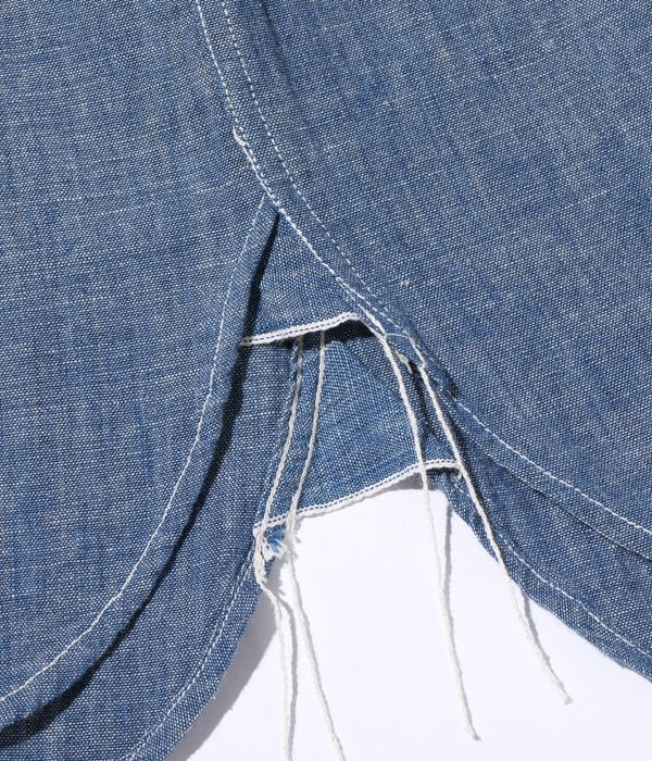 BR25995 CHAMBRAY WORK SHIRT - BLUE