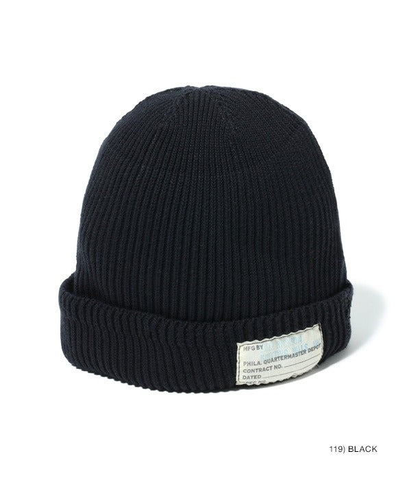 BR02186 WATCH CAP COTTON VERSION - BLACK