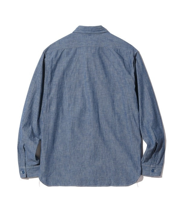 BR25995 CHAMBRAY WORK SHIRT - BLUE