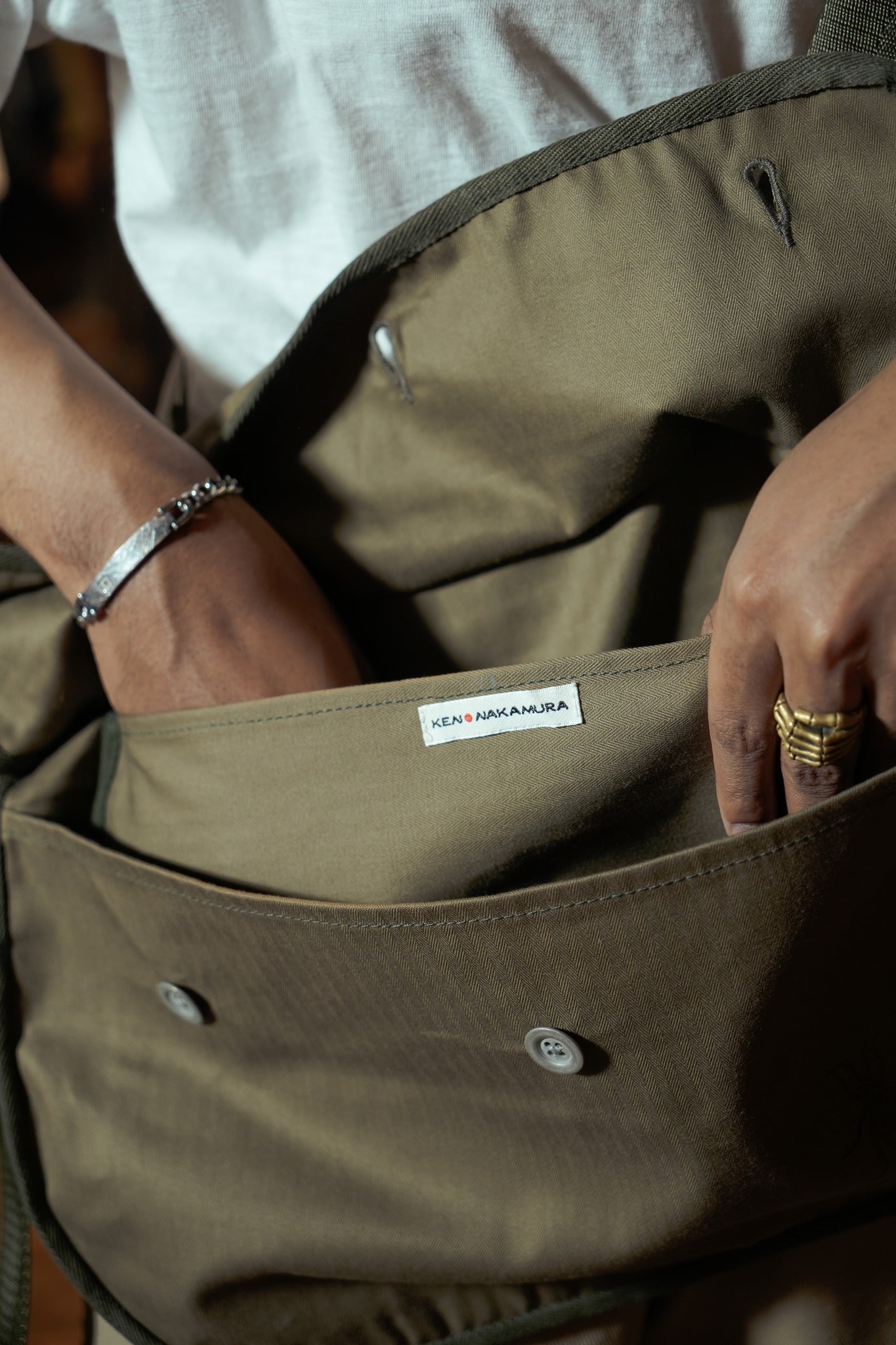 HBT MILITARY STYLE SHOULDER BAG - VINTAGE