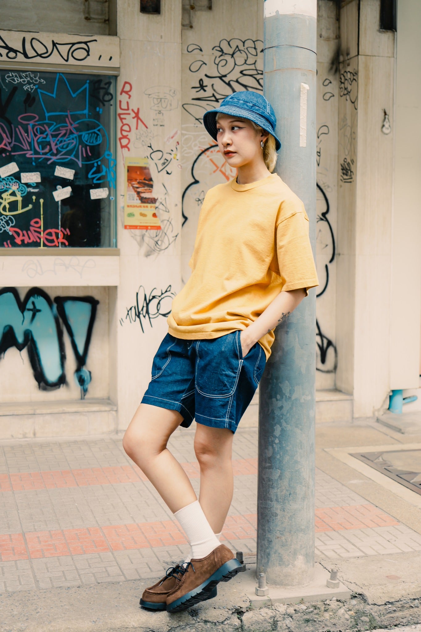 9oz TUBE TEE S/S - MUSTARD