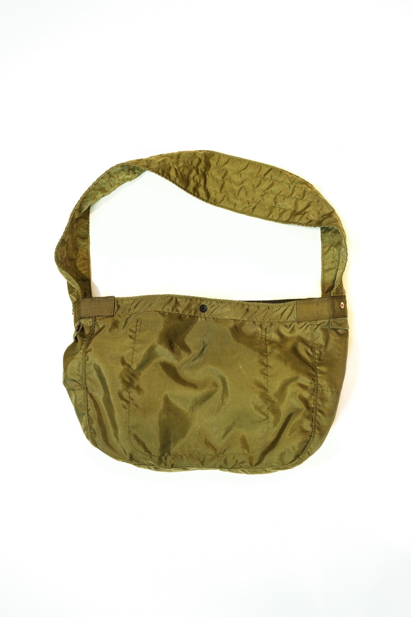 VINTAGE MILITARY DUFFLE BAG REMAKE NEWSPAPER BAG MIX - VINTAGE