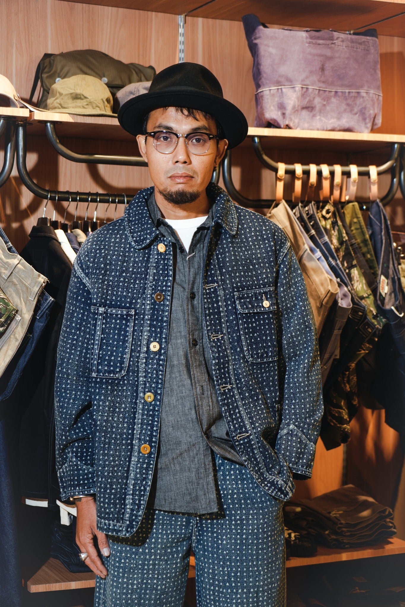 WABASH ZIMBABWE COTTON JACKET - INDIGO