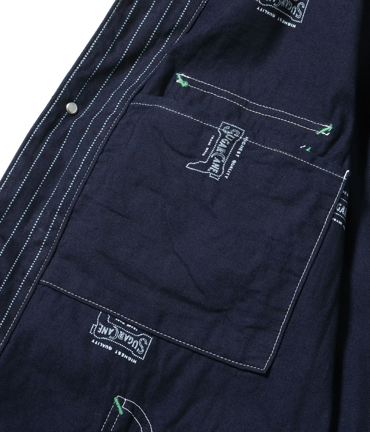 SC15658 9oz. WABASH STRIPE WORK COAT - INDIGO WABASH