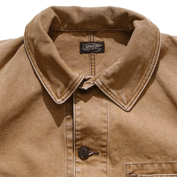 SC15723 COTTON DUCK FRENCH WORK JACKET - BROWN