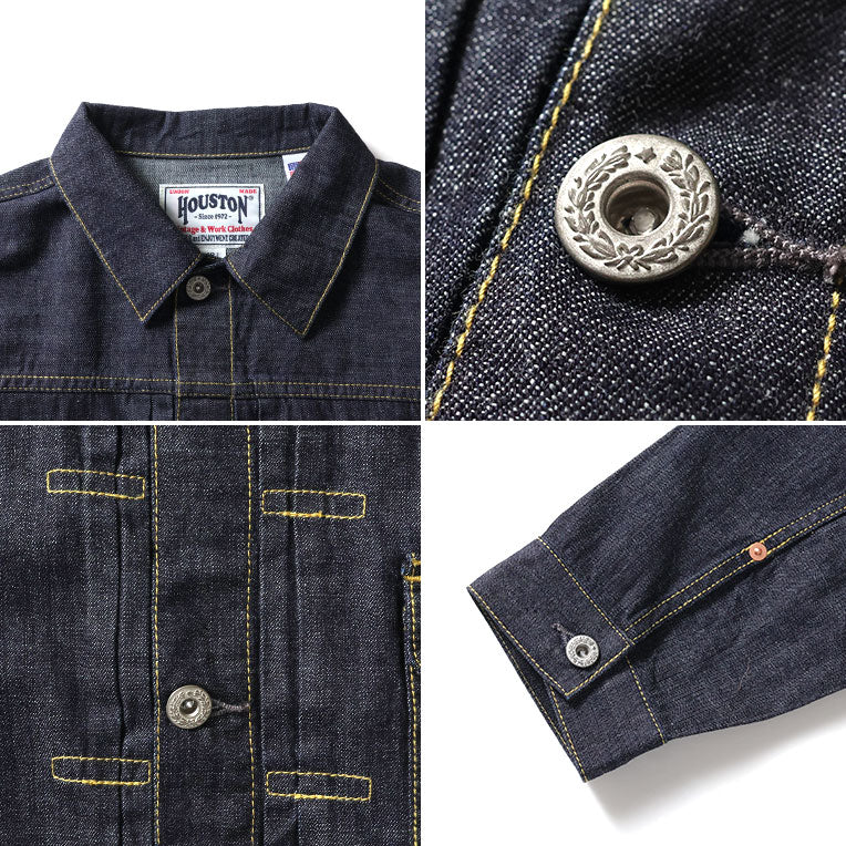 51498 US COTTON DENIM SHIRT JACKET - INDIGO ONE WASH