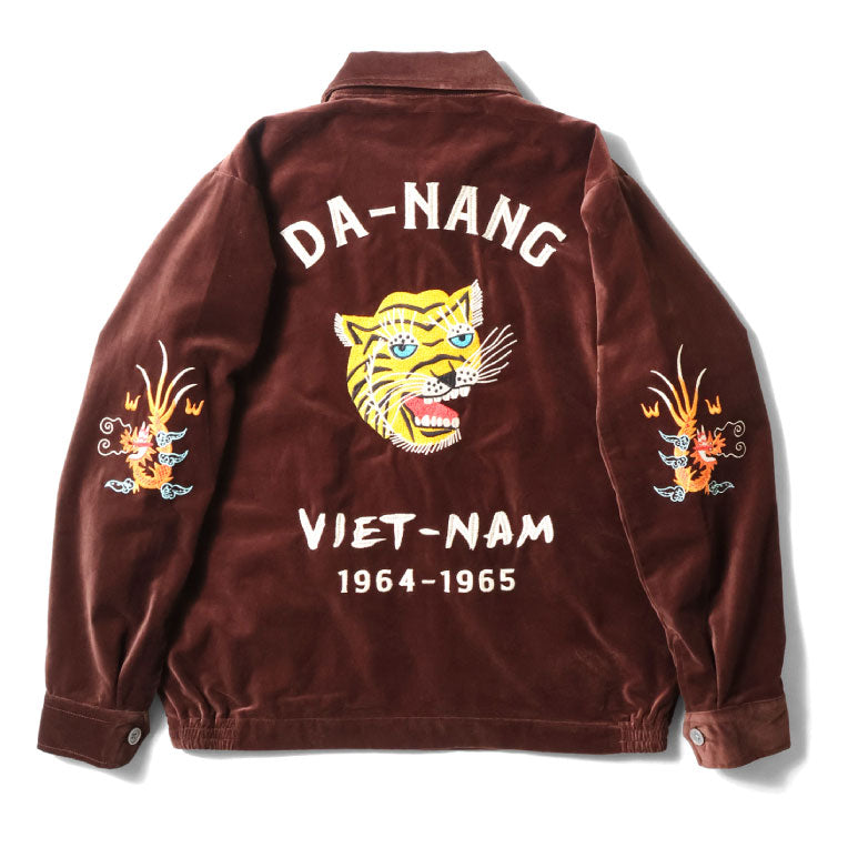 51507 COTTON VELVETEEN VIETNAM JACKET (TIGER) - BROWN