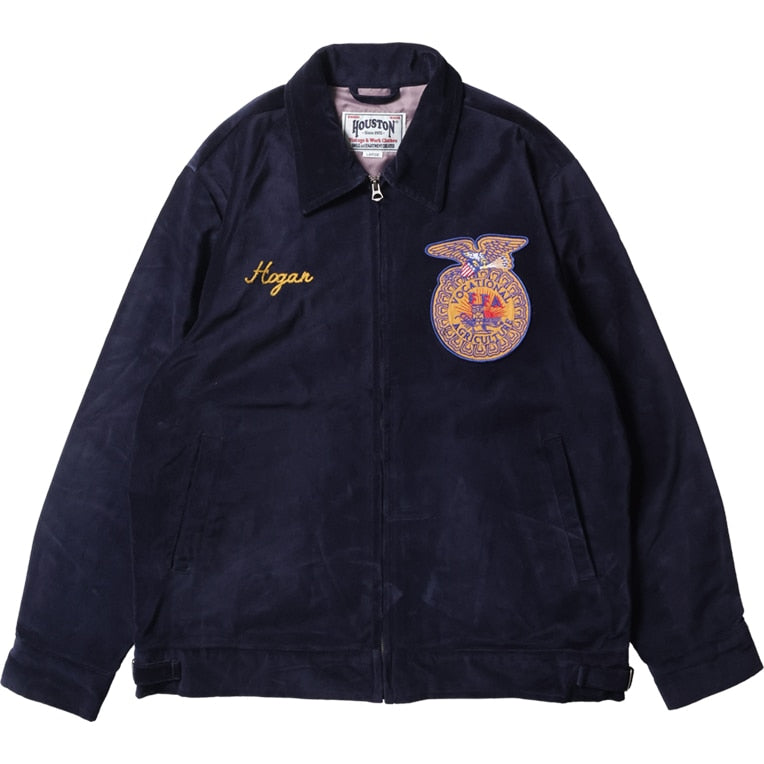 51509 COTTON VELVETEEN FFA JACKET - NAVY