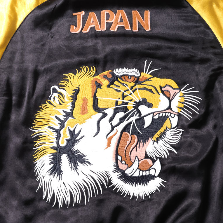 51525 RAYON SOUVENIR JACKET (TIGER) - BLACK
