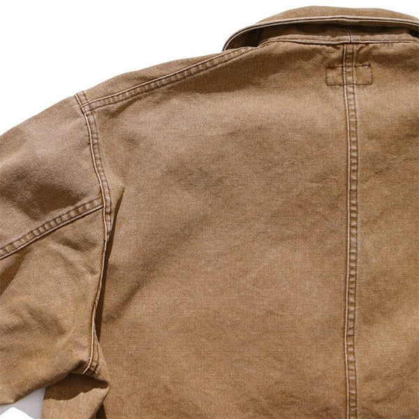 SC15723 COTTON DUCK FRENCH WORK JACKET - BROWN