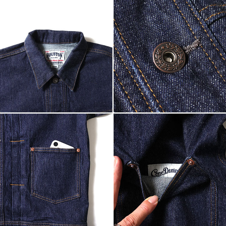 51604 CONE DENIM WW2 TYPE101 TRACK JACKET - INDIGO ONE WASH