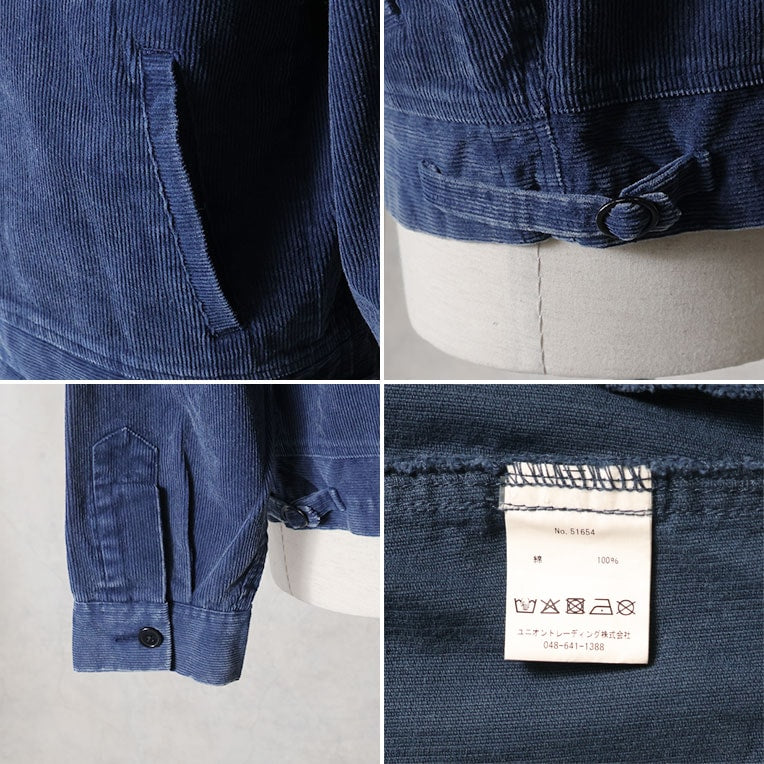51654 WASHED CORDUROY FFA JACKET (FFA) - NAVY