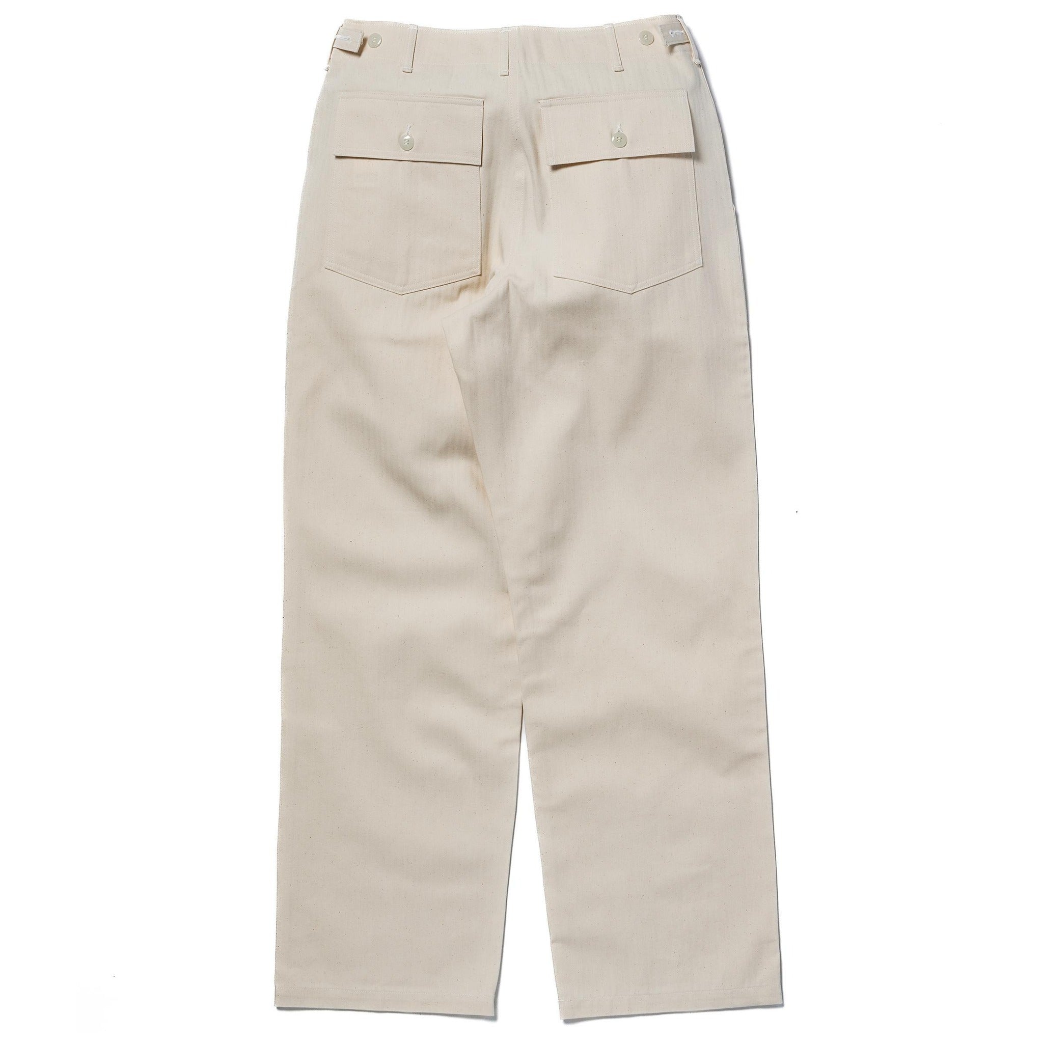 MP23017 UTILITY TROUSERS / WHITE HBT - ECRU