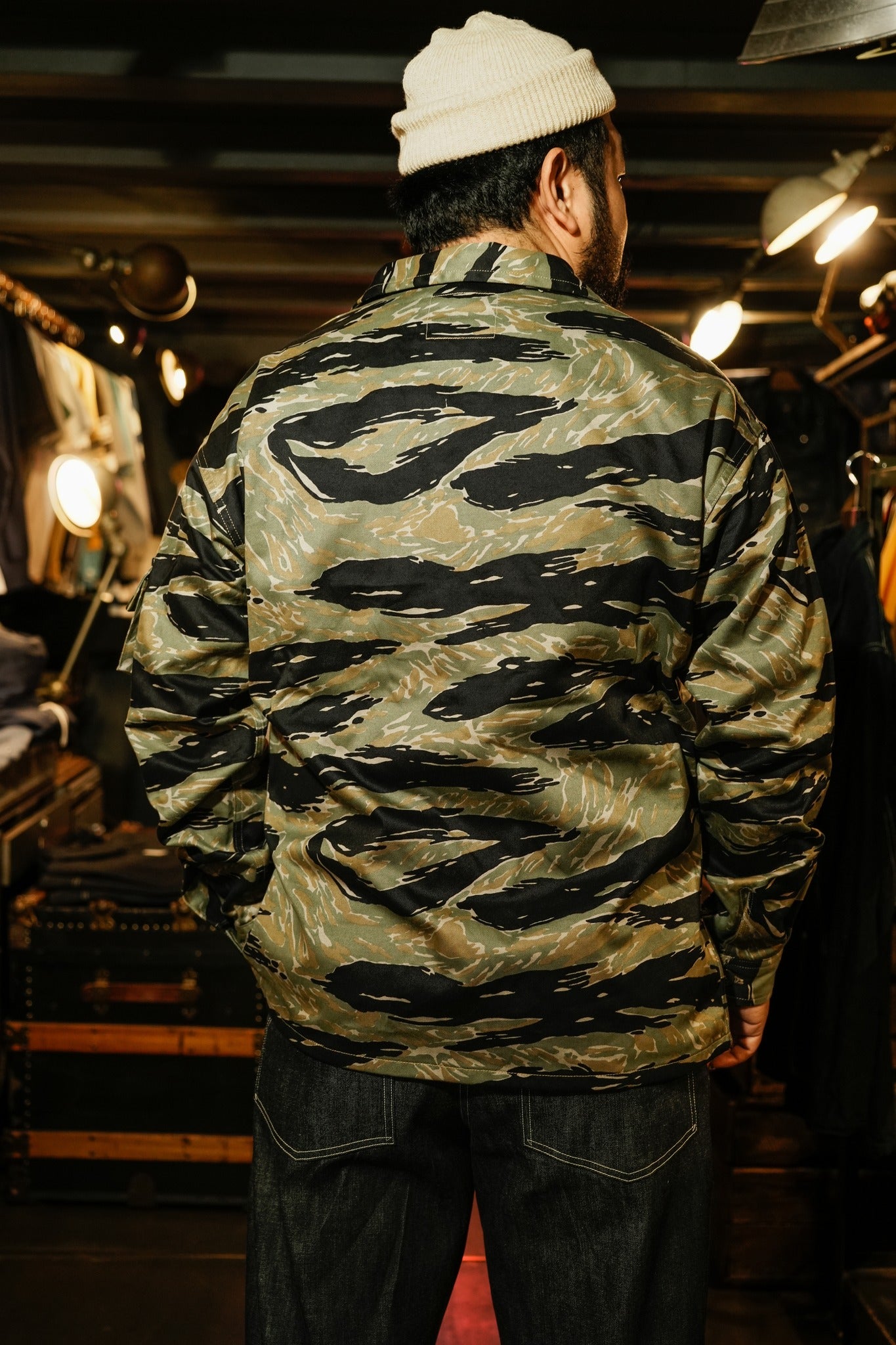 MS25001 TIGER CAMOUFLAGE SHIRT / TADPOLE - GREEN
