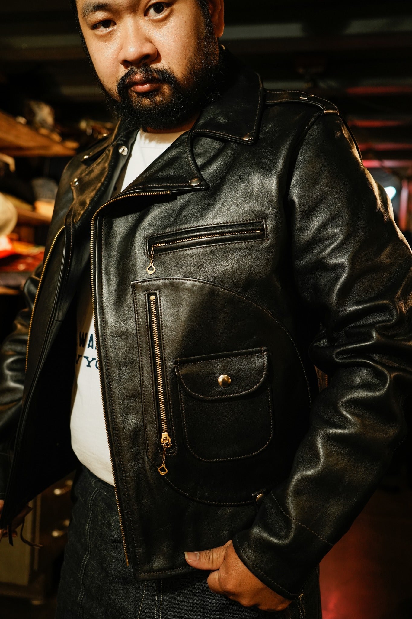 BJ21101 BUCO J-24 JACKET - BLACK
