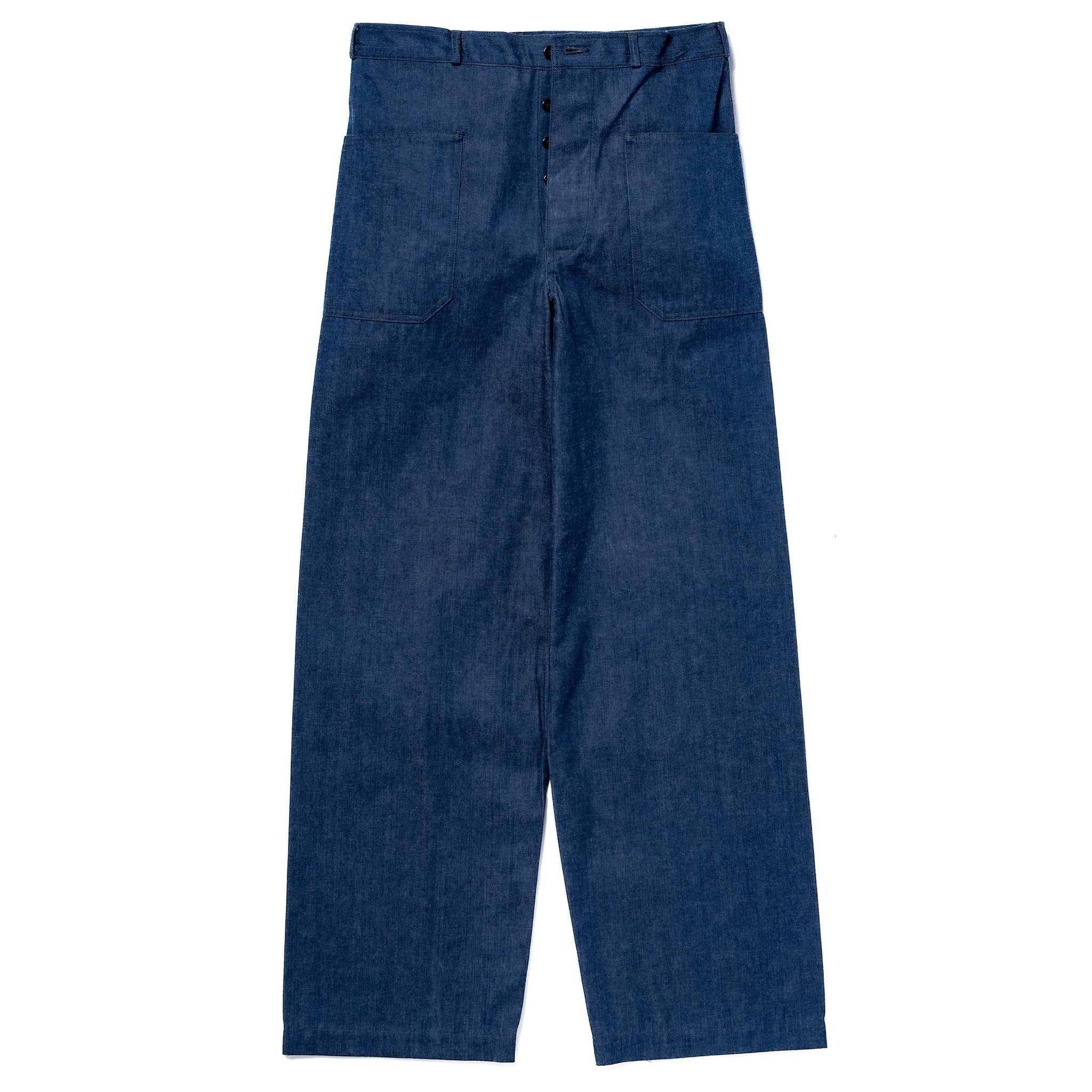 MP23007 U.S. NAVY DENIM DUNGAREE TROUSERS - INDIGO