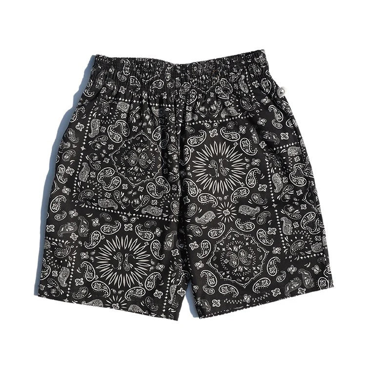 CHEF SHORT PANTS PAISLEY - BLACK
