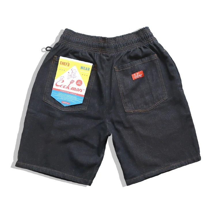 CHEF SHORT PANTS DENIM - BLACK