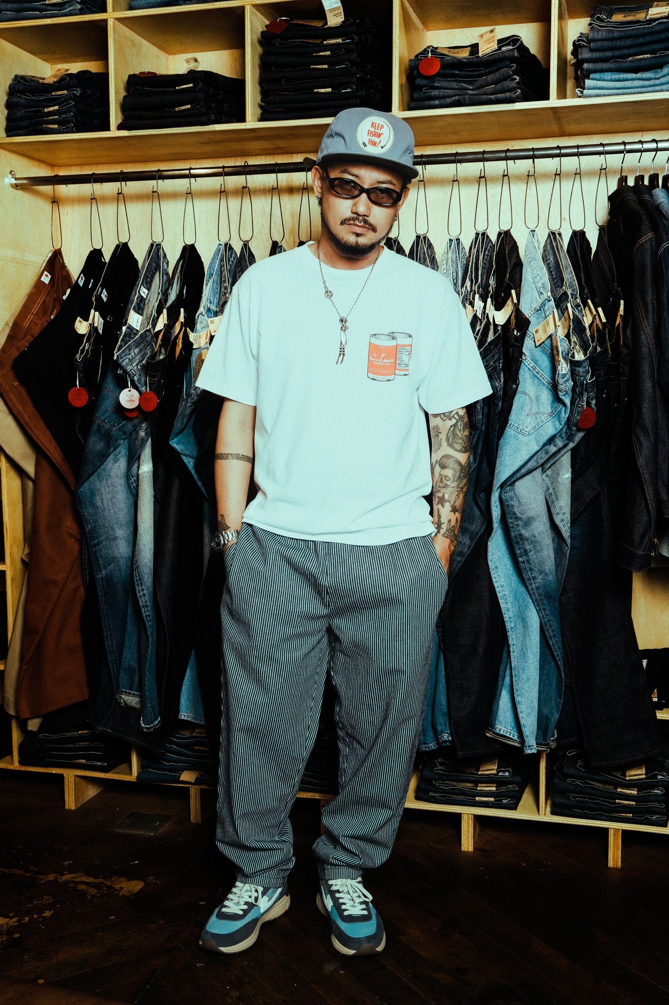 CHEF PANTS HICKORY - NAVY