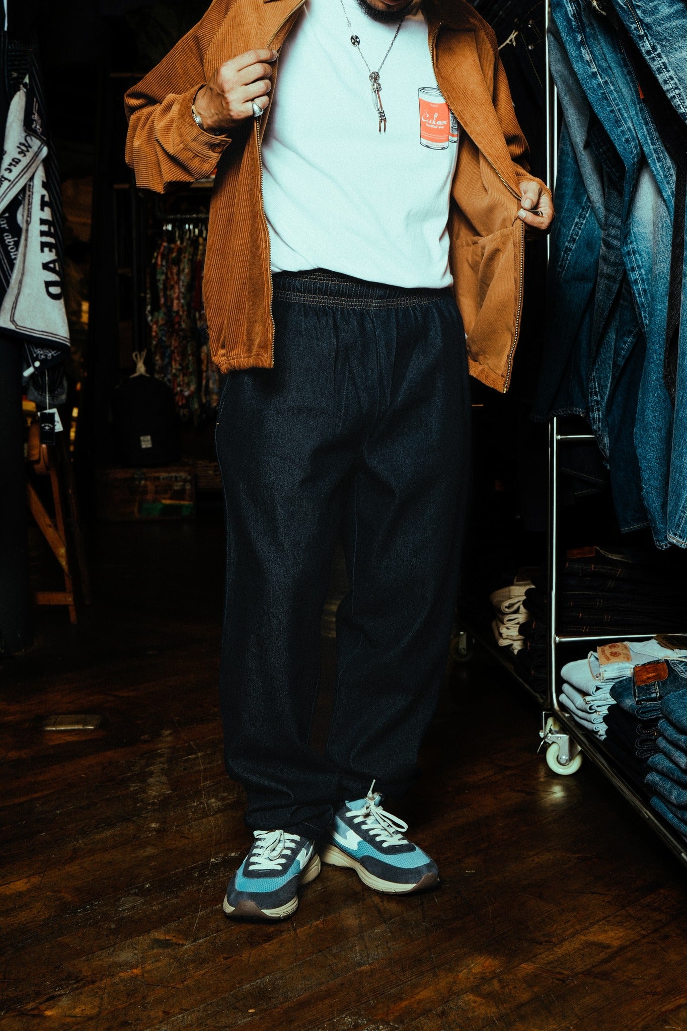 CHEF PANTS DENIM - NAVY