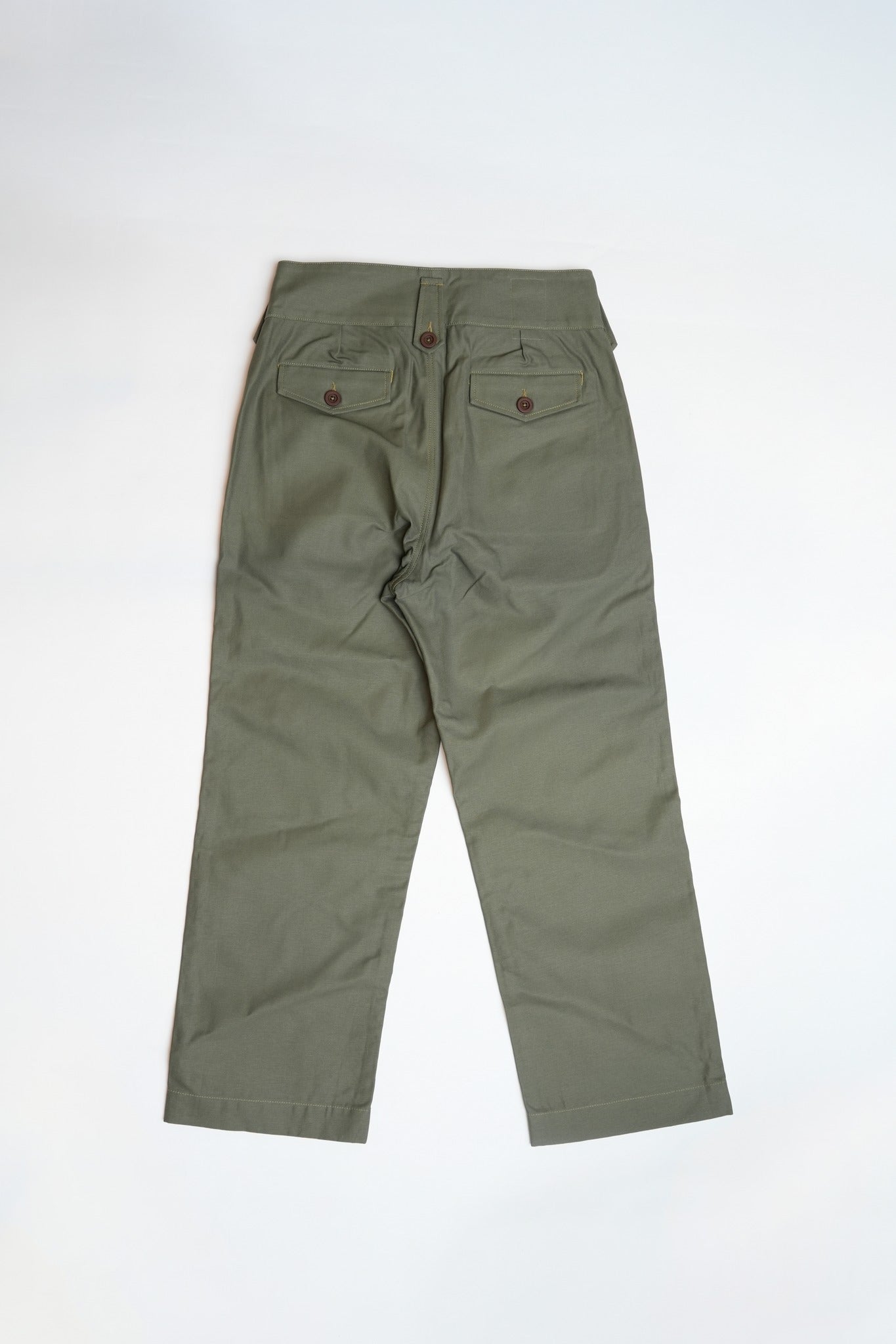 40's British Military Trousers - OLIVE REVERSED