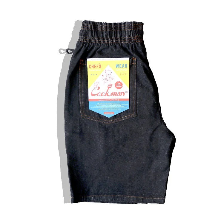 CHEF SHORT PANTS DENIM - BLACK