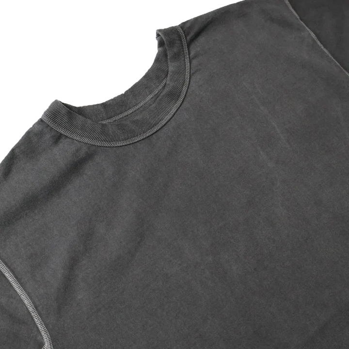 5222-25 Flat Seam Heavyweight T Shirt - Ink Black