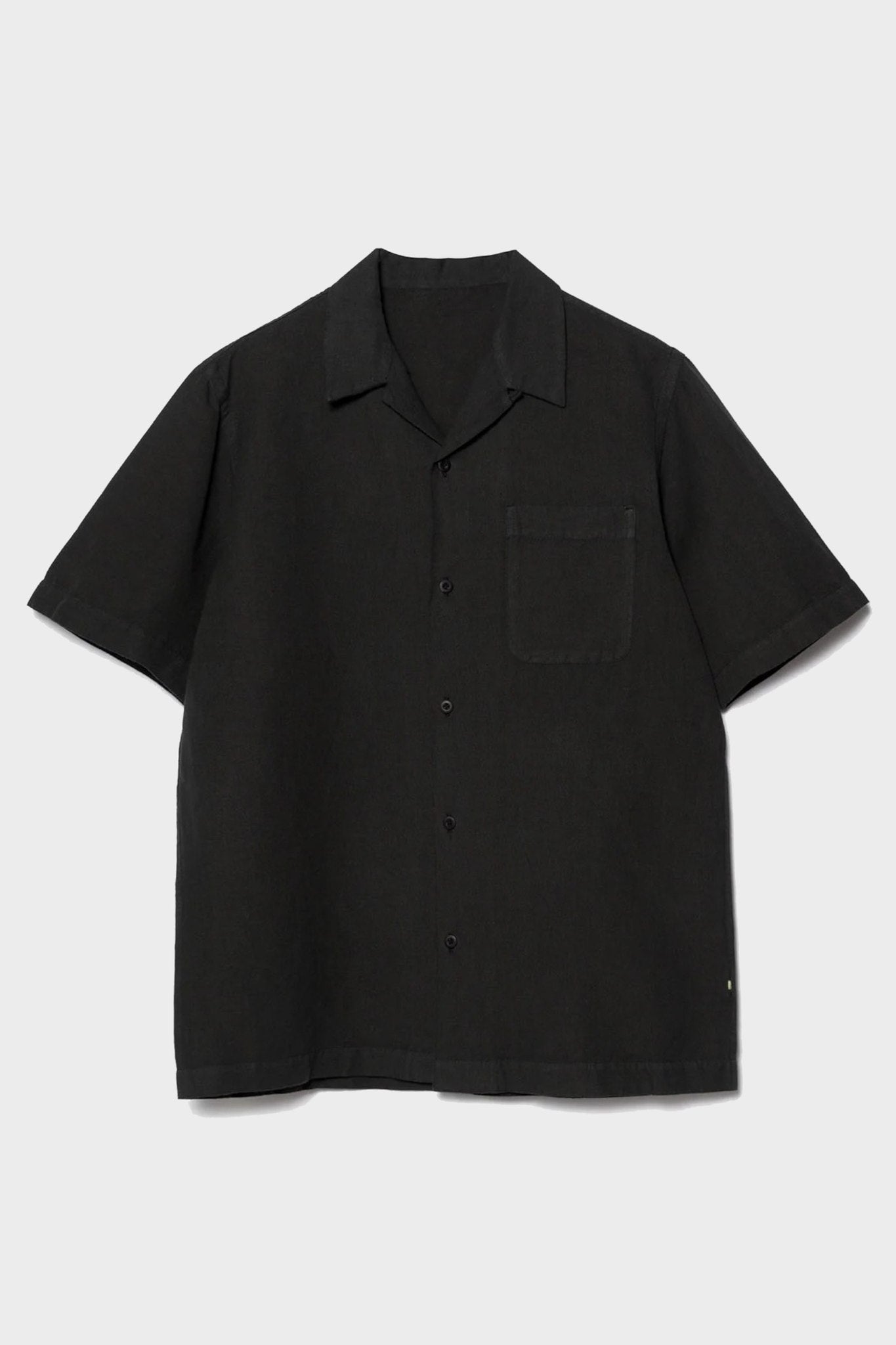 5211 HEMP CAMP COLLAR SHIRT - BLACK