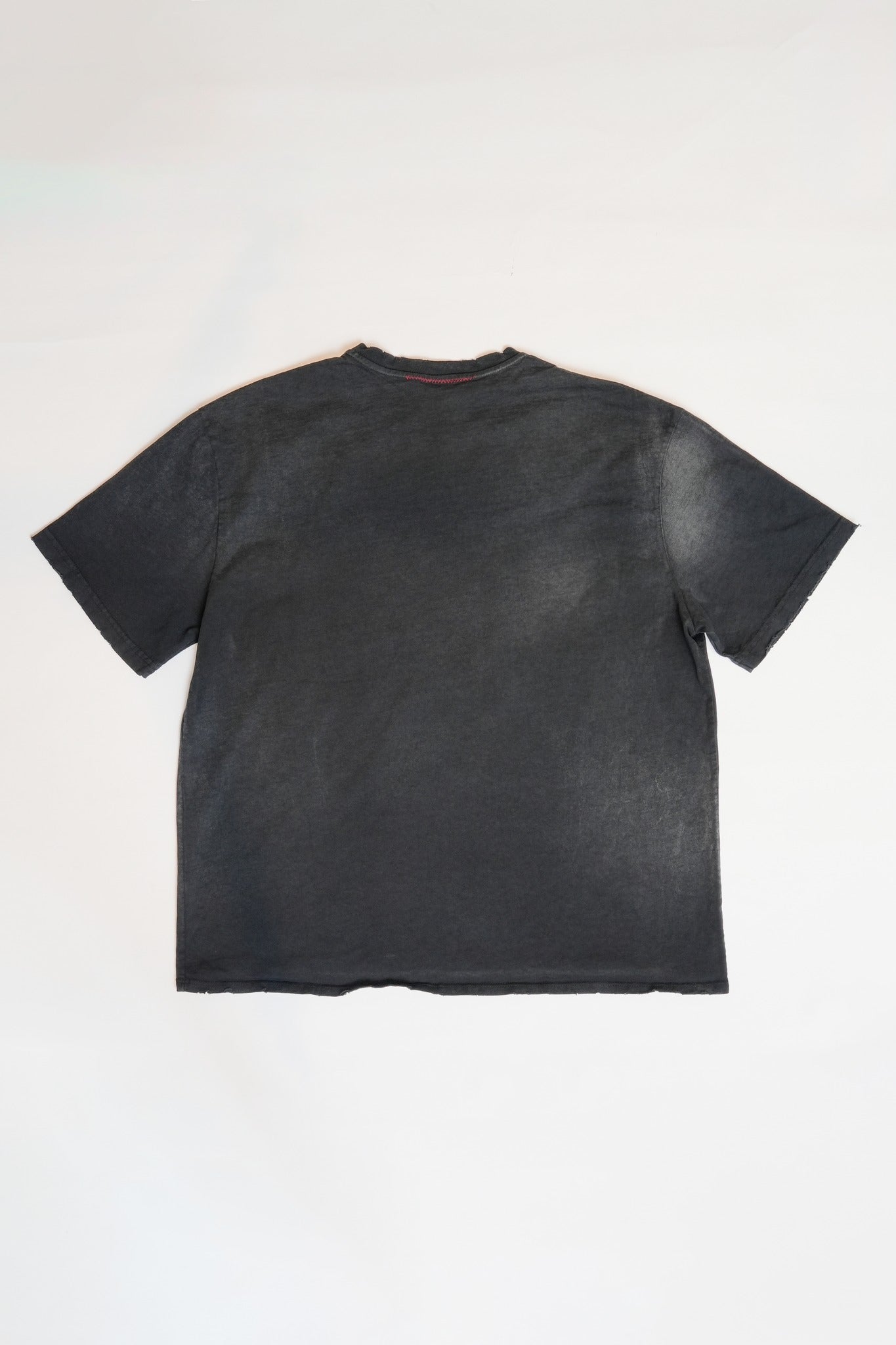 OVERSIZE CROP TEE S/S - AGED BLACK