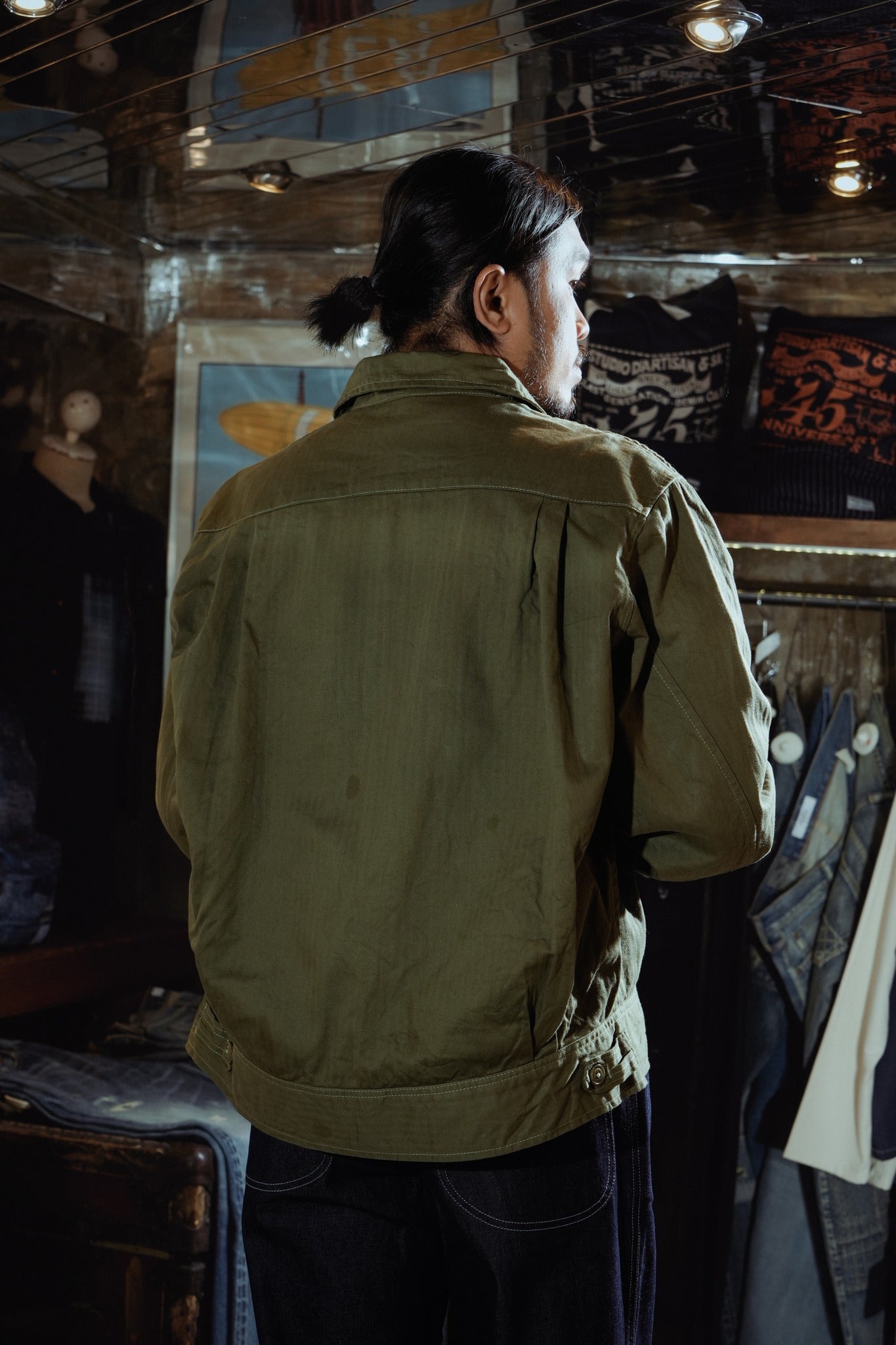 MECHANIC JACKET - OLIVE HBT