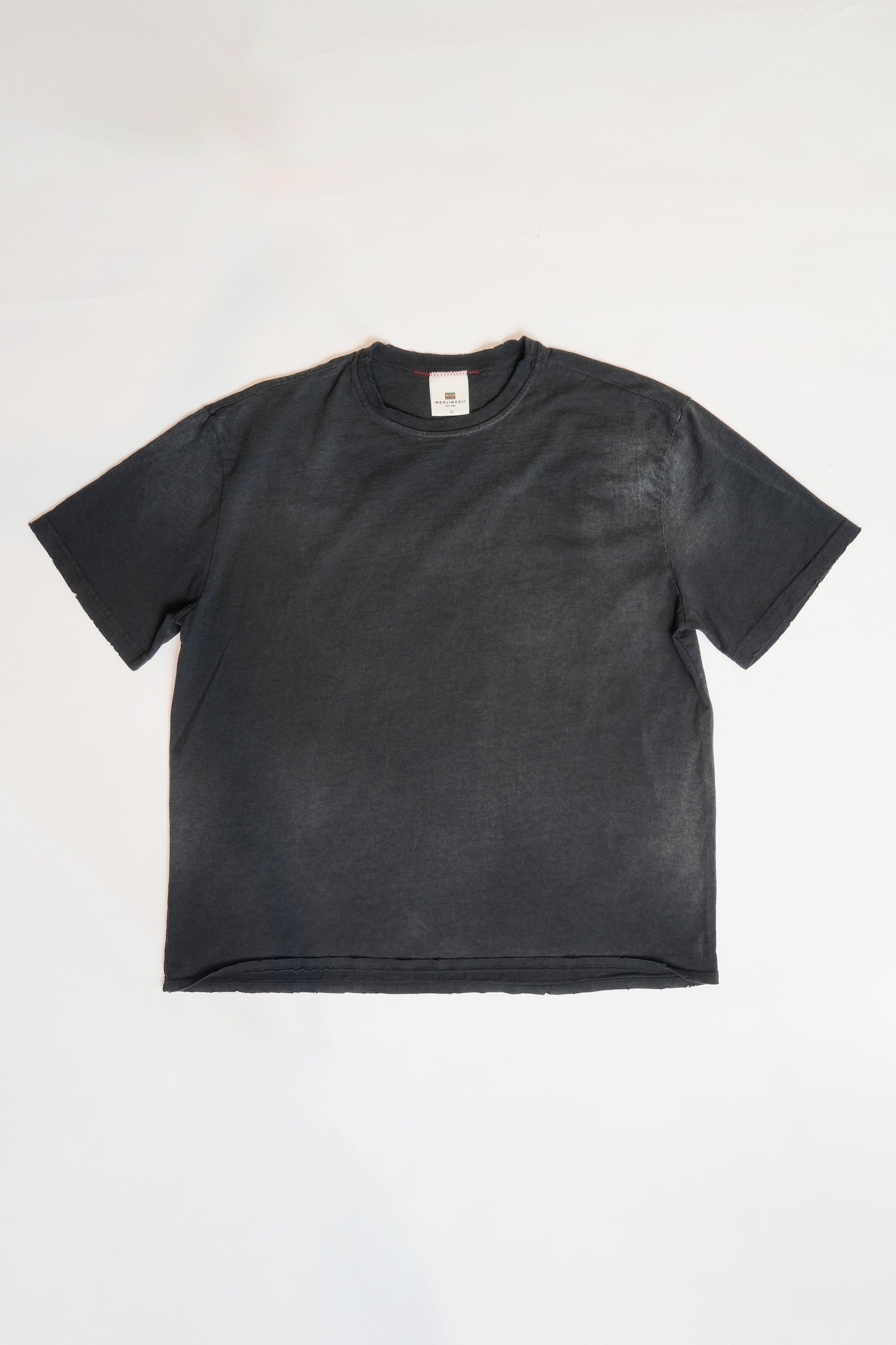 OVERSIZE CROP TEE S/S - AGED BLACK