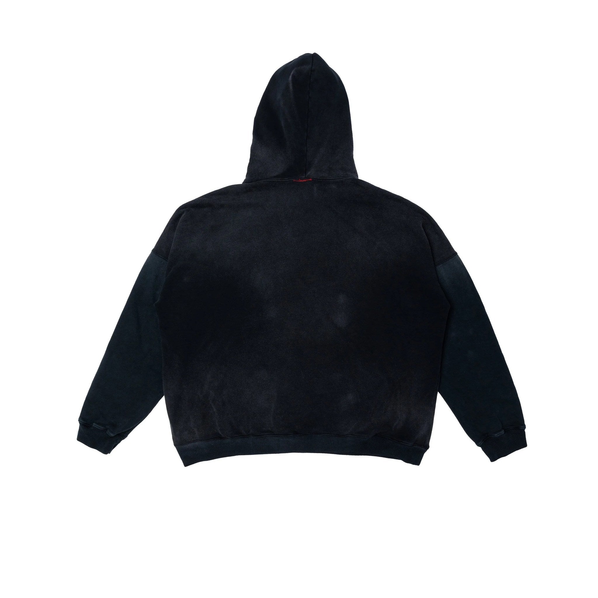 OVERSIZE CROP HOODIE - AGED BLACK