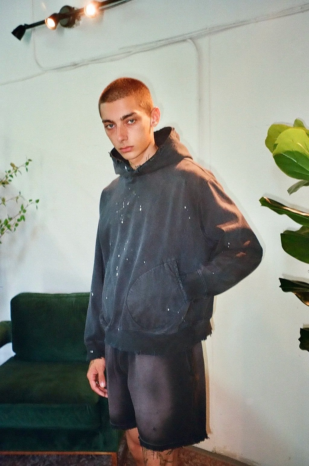 CLASSIC HOODIE 1930 IN STREET - BLACK